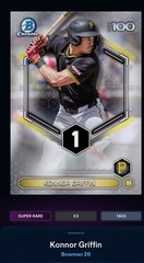 Topps BUNT DIGITAL Huge 12 Card Konnor Griffin Lot Iconic Bowman Topps Now VIP