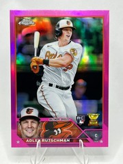 2023 Topps Chrome #1 Adley Rutschman Pink Refractor (RC) Baltimore Orioles