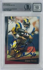 JEROME BETTIS SIGNED 1993 SCORE SELECT ROOKIE RC STEELERS RAMS BAS SLABBED 10