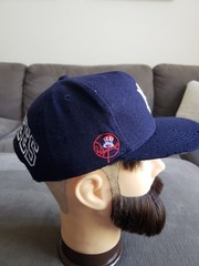 Vintage New York Yankees American Needle Snapback Hat Cap Spellout On Back READ.