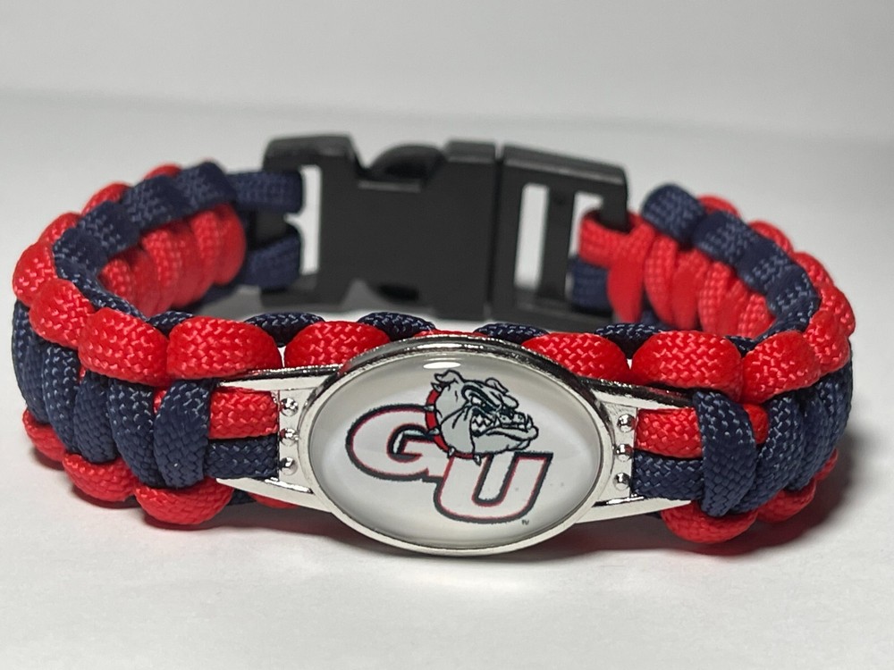 Gonzaga Bulldogs NCAA Paracord Bracelet NEW