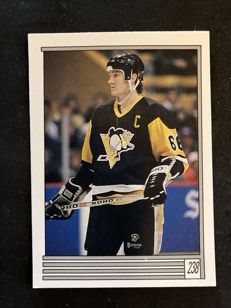 1989-90 O-Pee-Chee Stickers #238 Mario Lemieux Pittsburgh Penguins