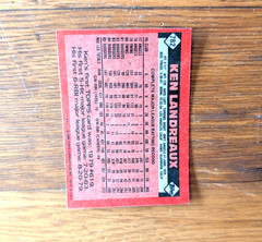 Topps Baseball Cards Errors Miscuts 1981,83,84,86 lot of 7