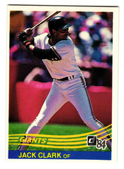1984 Donruss – Jack Clark #65 San Francisco Giants