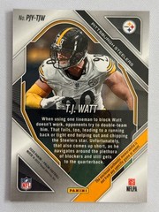 2025 Panini Prizm – T.J. Watt Premier #PJY-TJW Pink Prizm – Steelers