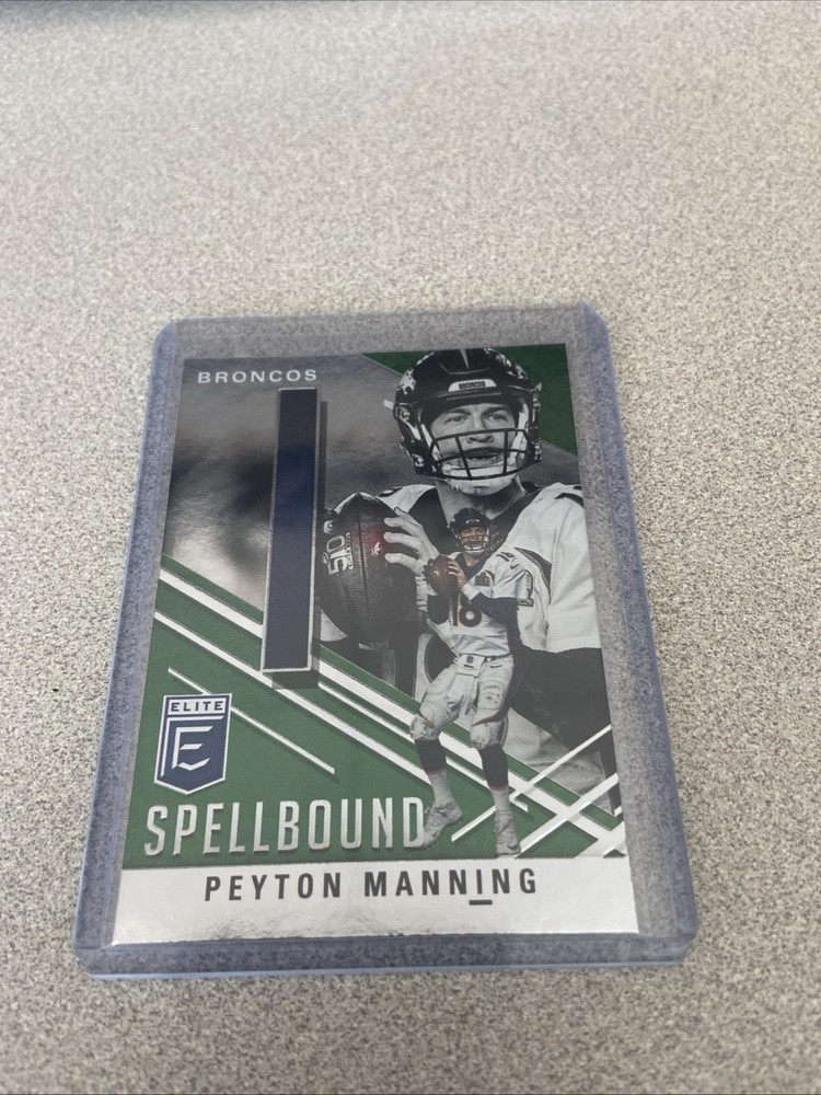 2021 Donruss Elite #S-I Peyton Manning Spellbound Green Broncos NFL QB HOF