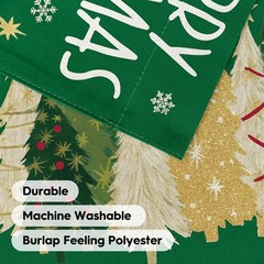 AVOIN colorlife Merry Christmas House Flag 28×40 Size-28 x 40&Prime;, Green