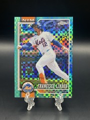 2026 Topps Chrome Francisco Lindor Aqua X-Fractor /199 #299 New York Mets