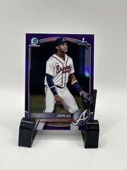 2025 Bowman Chrome – Prospects John Gil, John Gil #BCP-172 Purple Refractor /250