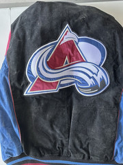 Colorado Avalanche NHL Officially Licensed Jacket Black Blue Red Size L