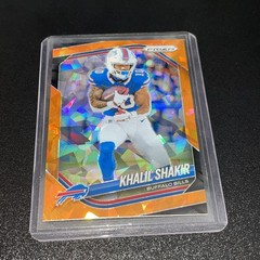2025 Panini Prizm Orange Cracked Ice Prizm Khalil Shakir #116 Buffalo Bills NFL