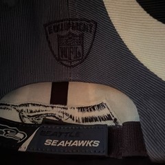 Reebok NFL Seattle Seahawks Cap Blue Black White Football Officially Licensed