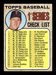 1968 TOPPS BASEBALL 1 TO 161 / SEE DROP DOWN MENU FOR CARD YOU WILL RECEIVE.