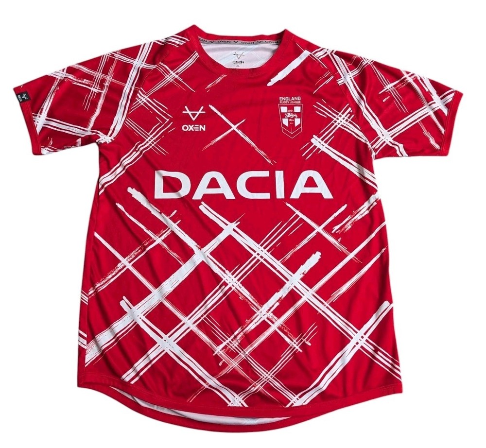 Oxen England Rugby League Training Shirt 2021 XL Red Free UK Postage