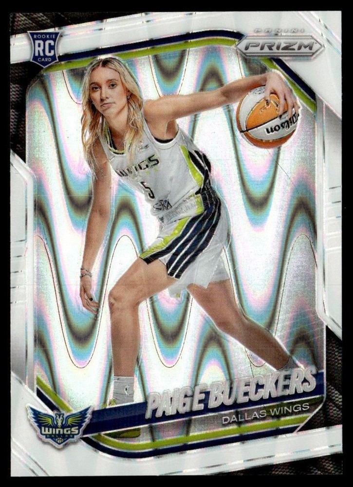 2025-26 Prizm WNBA White Seismic Prizms Variation Paige Bueckers Rookie Dallas