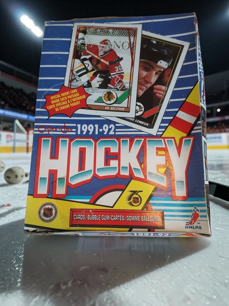 1991-92 O-Pee-Chee TOPPS Hockey Unopened 36 Pack Box Hockey Cards Factory Sealed
