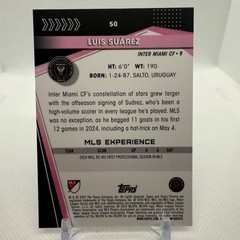 2024 Topps Chrome Sapphire Edition MLS #50b Luis Suárez Inter Miami