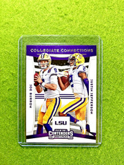 Joe Burrow ROOKIE CARD JUSTIN JEFFERSON RC 2020 Panini JOE BURROW Contenders