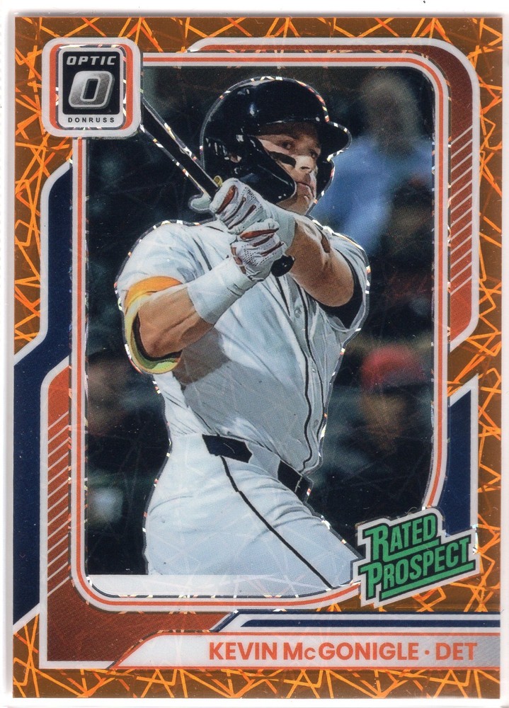 2026 Donruss Baseball Optic Kevin McGonigle No. 157 Orange Velocity