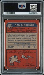 1973 Topps Football #322 Dan Dierdorf RC Rookie Autograph PSA 4 Auto 10 Gem Mint