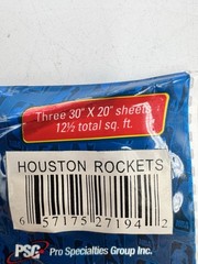 Pro Specialties Group NBA Houston Rockets Wrapping Paper
