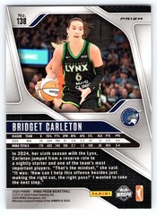 2024 Panini Prizm WNBA #138 Bridget Carleton Ice Orange Prizms