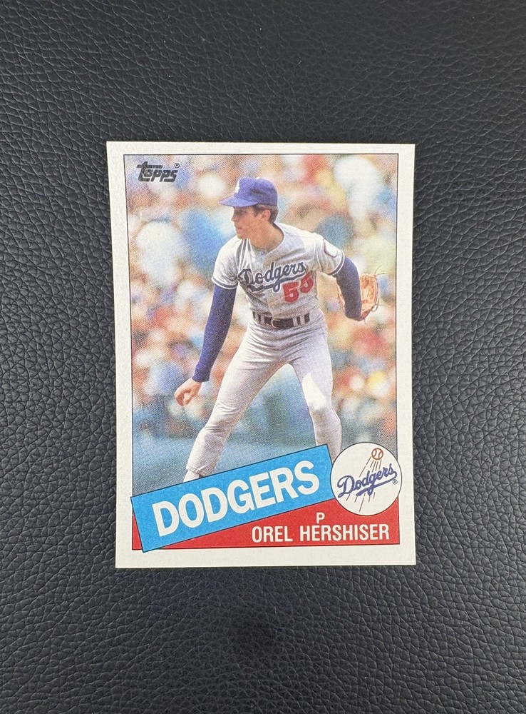 1985 Topps – Orel Hershiser #493 (RC) ROOKIE CARD, Nice!
