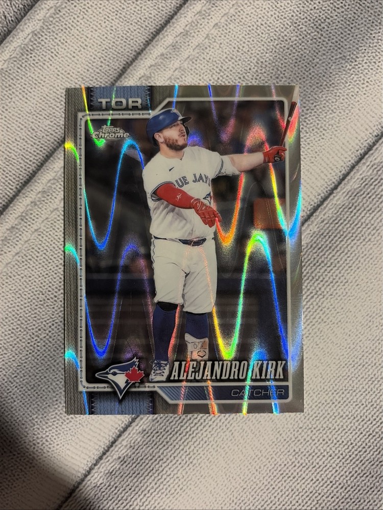 2026 Topps Chrome Baseball Raywave Refractor #105 Alejandro Kirk, Toronto Blue J