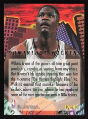 1994-95 Ultra #10 Dominique Wilkins Jam City Card
