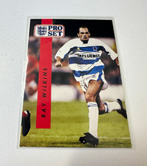 Pro Set 1990-91 Ray Wilkins Queens Park Rangers Soccer Trading Card #186