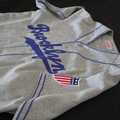 Mitchell & Ness Brooklyn Dodgers Duke Snider 1944 Gray Wool Jersey Size 2XL