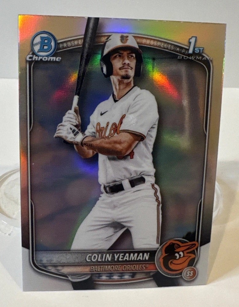 Colin Yeaman Baltimore Orioles 2025 1st Bowman Draft Refractor Chrome #BDC-47