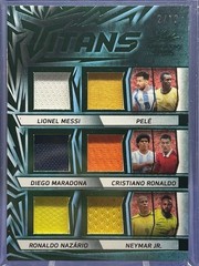 2025 Leaf Trinity Titans 2/12 TT-9 Messi Pele Maradona Ronaldo Nazario Neymar Jr