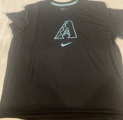 Arizona Diamondbacks Nike Black T Shirt Adult XL NWOT
