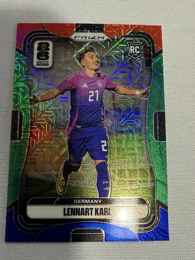 2026 Prizm FIFA World Cup Lennart Karl RBG Mojo CASE HIT SSP Red Green Blue