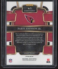 2023 Panini Select Prizm Blue #3 Paris Johnson Jr.