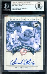 Dock Ellis Beckett BAS Signed 2003 Upper Deck Yankees Series Autograph