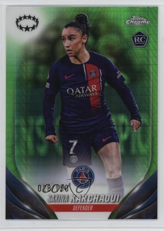 2023 Chrome UEFA Women&rsquo;s Champions League 28/150 Sakina Karchaoui Rookie RC 1u7i