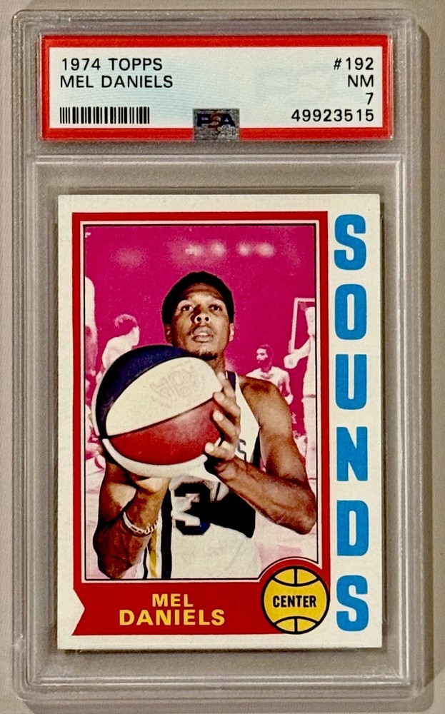 1974 Topps Mel Daniels #192 PSA 7 NM Sounds GRADED HOF Vintage Hall of Famer ‘74