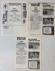 Lot of 18 Vintage « The Grapevine » Vol. 9 Florida Wrestling Programs (1986) RARE!