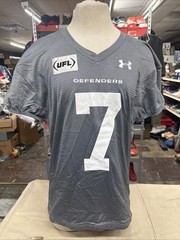 UFL Under Armour Football DC Defenders Gray Jersey Number 7 XL