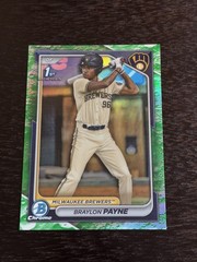 2024 Bowman Draft Chrome Braylon Payne Lunar Glow Refractor (RC) SP 1st Brewers