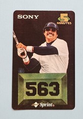 5m Sony Baseball SSP HomeRun Hitters (Card 11/12) Reggie Jackson 563 Phone Card
