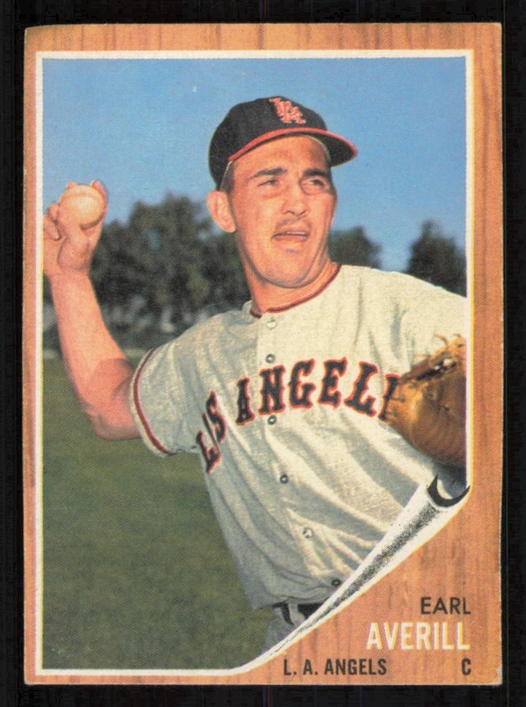 1962 Topps #452 EARL AVERILL Los Angeles Angels EX-EX+