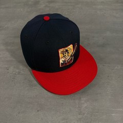 New Era Clink Room Spoke Slappers Size 7 Navy Red Clinker Jay 59Fifty RARE Cap