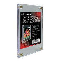 ULTRA PRO NON-RECESSED 1/4&Prime; SCREWDOWN Holder for 2.5&Prime; x 3.5&Prime; Cards STOCK #43007