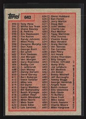 1983 Topps #642 Checklist: 529-660