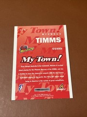 1997 Pinnacle WNBA Michele Timms My Town! #3 Rookie Phoenix Mercury Australia