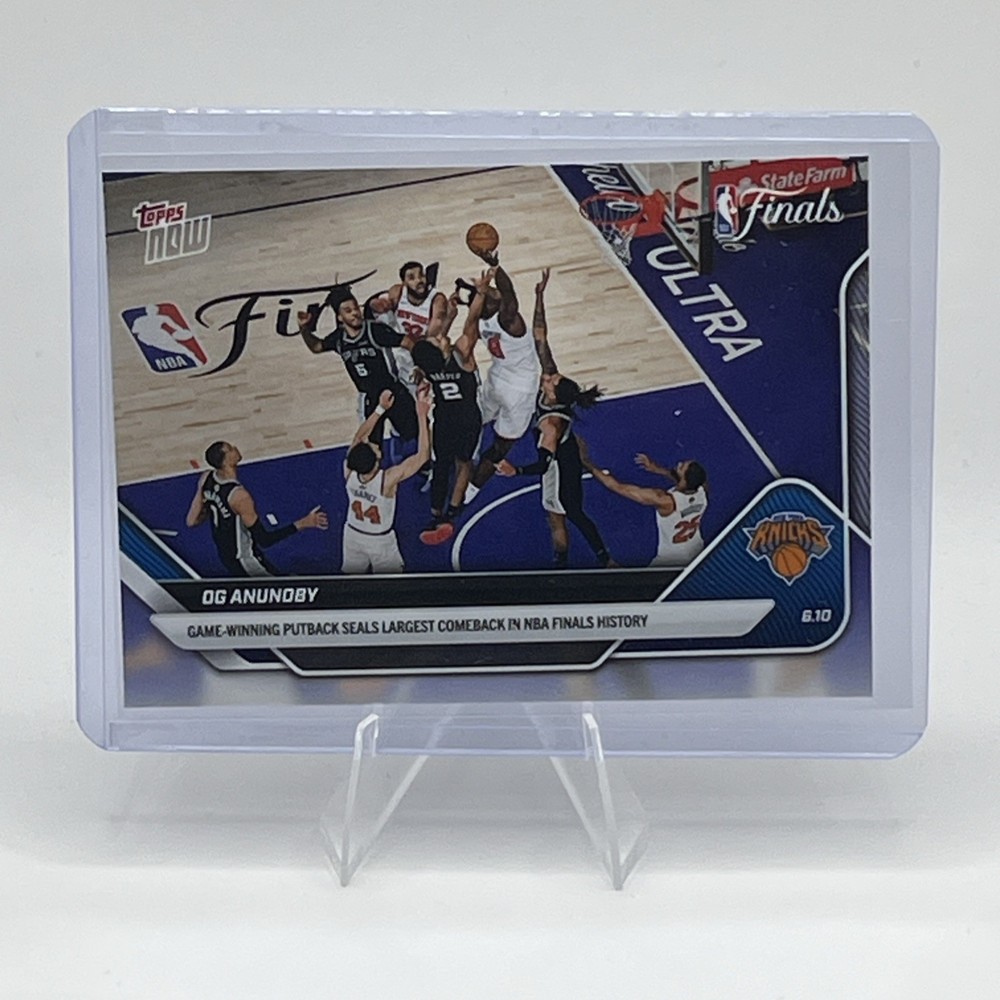 2026 Topps Now OG Anunoby NBA Finals Game Winning Putback 336 In Hand