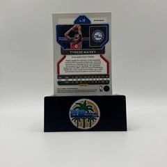 2021-22 Panini Prizm Basketball #28 Tyrese Maxey Silver Wave PHILLY 76ERS